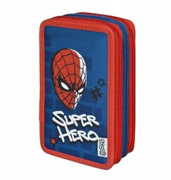 Piórnik potrójny z wyposażeniem Spider-Man