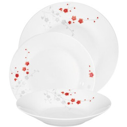 DOMOTTI Serwis obiadowy porcelanowy Carla 6 osób (18