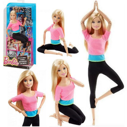Lalka Barbie gimnastyczka fitness joga sportowy strój Made