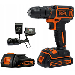 Wiertarko-wkrętarka 0-650 Obr/min Li-ion 2x1,5AH 18V Black&decker BDCDC18B