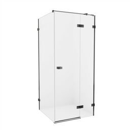 Kabina prysznicowa stal szczotkowana prawa 120x80 cm EXK-3373