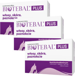 Polpharma Zestaw 3 x Biotebal Plus Na włosy,
