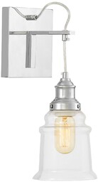 LAMPA ŚCIENNA KINKIET LOFTOWY CHROMOWANY MOLETTI W1