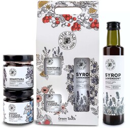 Zestaw prezentowy upominek box przetwory syrop owoce konfitury