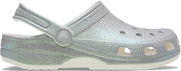 Klapki Crocs Classic Iridescent Glitter Clog 211005 Srebrny