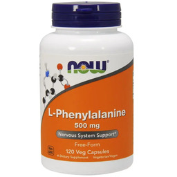 Now Foods L-Phenylalanine-L-Fenyloalanina 500mg- 120 Kapsułek