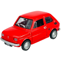 Kolekcja Prl Fiat 126P Maluch Czerwony 1:43