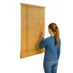 Żaluzje drewniane naturalne drewno na wymiar 60x140 25mm