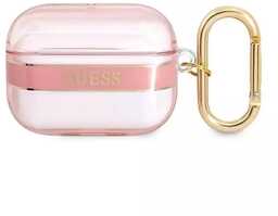 Guess GUAPHHTSP AirPods Pro cover różowy/pink Strap Collection