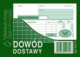 Druk "Dowód Dostawy" wielokopia A6 MICHALCZYK I PROKOP