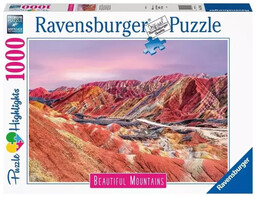 Puzzle 1000 Góry Tęczowe - Ravensburger