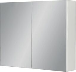 Szafka łazienkowa z lustrem biała 80x65 cm FOKUS