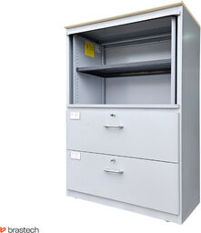 Szafa metalowa z szufladami 132 cm x 90