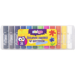 Strigo, Kredki żelowe dla dzieci do szkoły, 12
