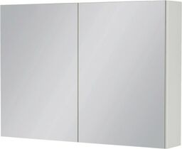 Szafka łazienkowa z lustrem biała 90x65 cm FOKUS