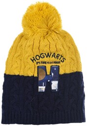 Granatowo - Żółta Czapka Dla Chłopca Harry Potter