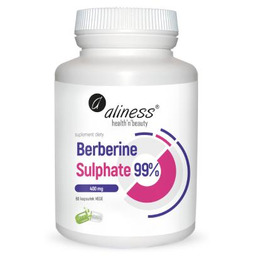 ALINESS Berberine Sulphate 99% 400mg, 60 kapsułek ->