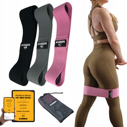 Gumy do ćwiczeń na pośladki Kudda Hip Mini