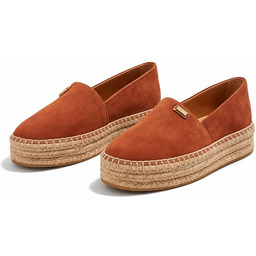 TOMMY HILFIGER ESPADRYLE Z ZAMSZU NA PLATFORMIE BRĄZOWE