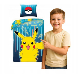 Pościel Dla Dzieci 160X200 Pokemon Pikaczu Pokemony Pikachu