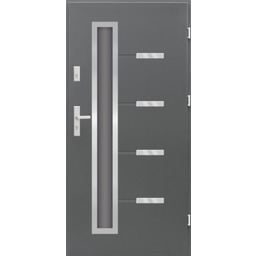 Drzwi zewnętrzne Cyrkon prawe 90P antracyt 206,8 cm