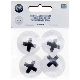 Ruchome oczy Ø 35 mm - Krzyż