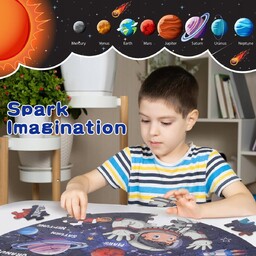 PUZZLE PODŁOGOWE UKŁAD SŁONECZNY 71 ELEMENTY EDUKACYJNE DUŻE