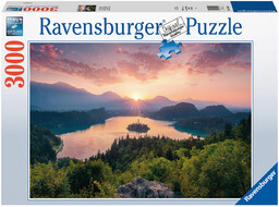 Ravensburger, puzzle 2D, Jezioro Bled Słowenia, 3000 el.