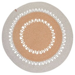 Dywan okrągły Dona 100 cm brązowo-szary