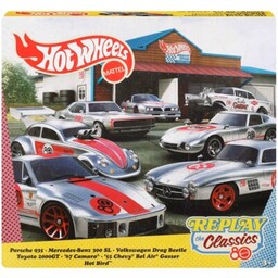 Hot Wheels Zestaw pojazdów Silver Series Mattel 80th