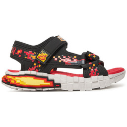 Sandały Skechers Mega-Splash 4K- 402161L/BKRD Czarny