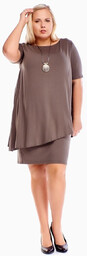 Sukienka FSU1001 KHAKI