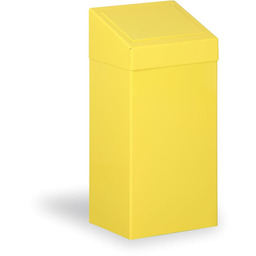 Kosz metalowy na śmieci segregowane, 45 l, żółty