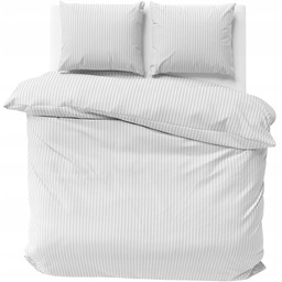 Pościel satynowa biała 160x200 adamaszek bawełna 100% hotelowa