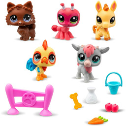 Littlest Pet Shop Zestaw Farma z 5 figurkami