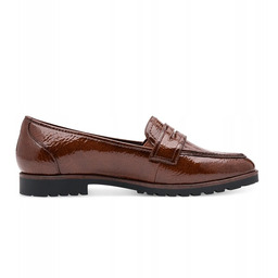 Tamaris Półbuty Damskie Cognac Patent 1-24239-42-365 r.39