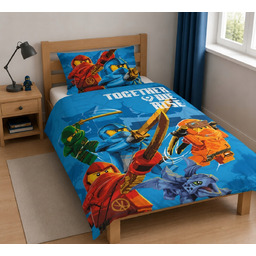 Pościel bawełniana komplet pościeli Lego Ninjago 160x200 cm