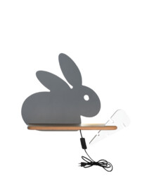 Kinkiet led rabbit, lampy do pokoju dziecięcego, candellux,