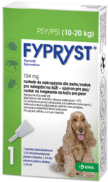 KRKA Fypryst 10-20kg pies 134mg/1,34ml 1 pipeta