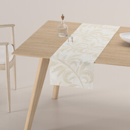 Bieżnik prostokątny, ecru liście akantu, 40 x 130