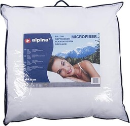 alpina Poduszka 80 x 80 cm, mikrofibra, biała,