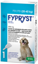 KRKA Fypryst 20-40kg pies 268mg/2,68ml 1 pipeta