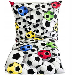 POŚCIEL DZIECIĘCA 120x160 PIŁKA NOŻNA DLA CHŁOPCA KOMPLET