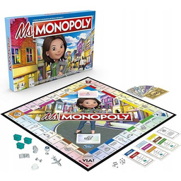Gra planszowa Ms Monopoly Hasbro Język WŁOSKI