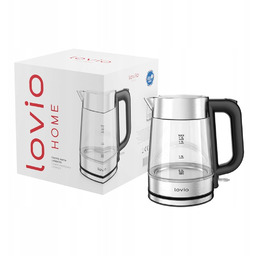 Czajnik elektryczny bezprzewodowy Lovio LVGEK001 2200W 1,7l Szklany
