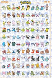 ABYSTYLE - Plakat POKEMON Johto English (91,5 x