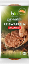 WAFLE RYŻOWE Z MLECZNĄ CZEKOLADĄ BEZGLUTENOWE BIO 100