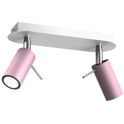 Lampa sufitowa PRESTON PINK-WHITE 2x mini GU10 MLP7627-Milagro