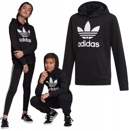 Bluza Dziecięca Adidas Kangurka Bawełna Z Kapturem