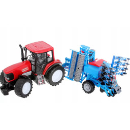 Traktor z siewnikiem